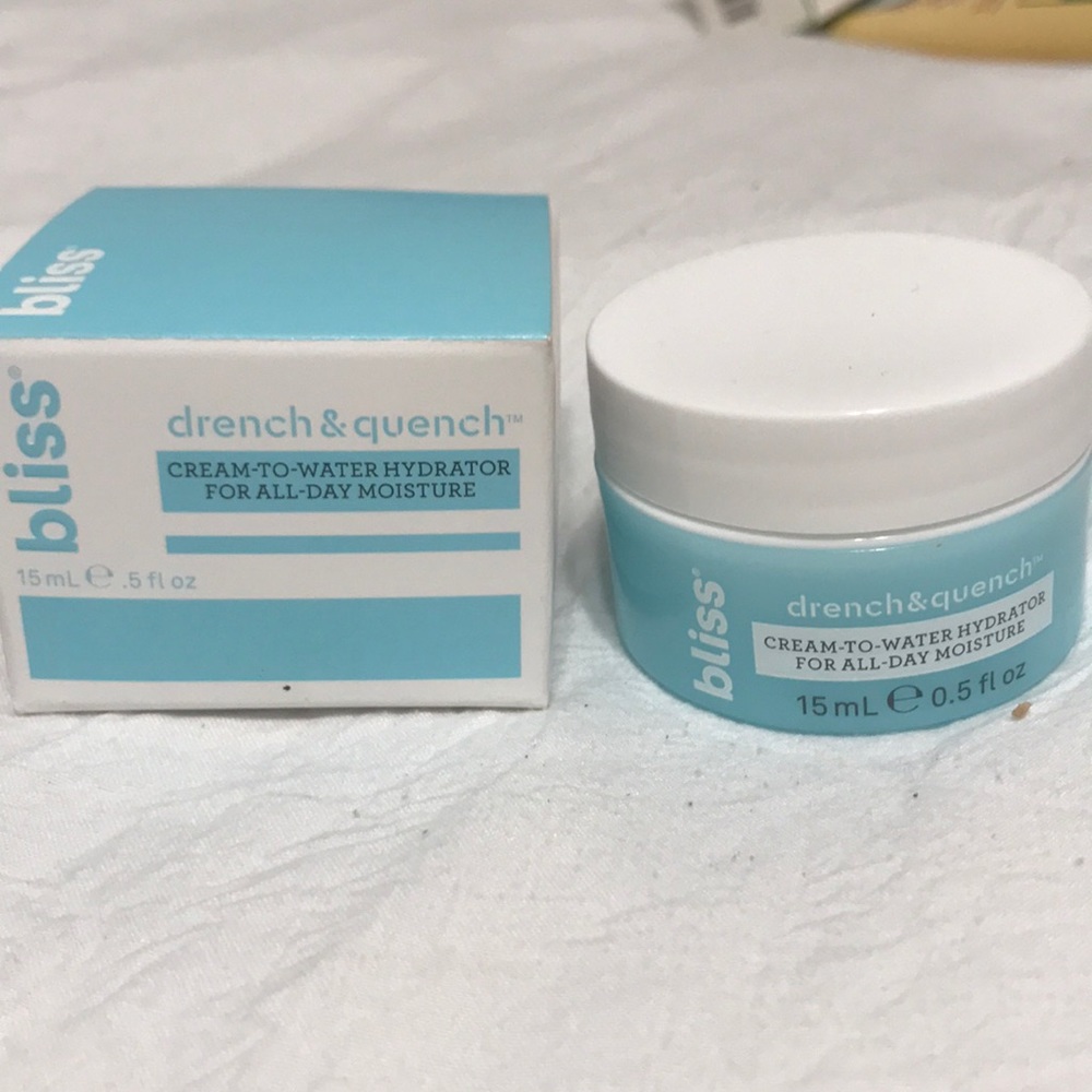 Bliss cream to water moisturizer .5oz BUNDLE ONLY